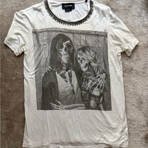 The Kooples White Graphic T-Shirt